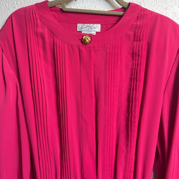 Oversized vintage hot pink midi dress (with tag) - Picture 3 of 7